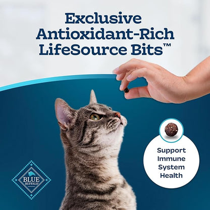 Blue Buffalo Tastefuls Active Cat Dry Cat Food, Made in the USA with Natural Ingredients, Chicken & Brown Rice Recipe, 3-lb. Resealable Bag