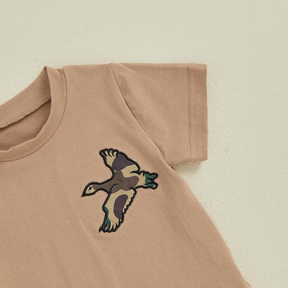 Toddler Baby Boy Clothes 6 12 18 24 Months Summer Outfit Short Sleeve T-Shirt Tops Camo Shorts Set 2T 3T 4T
