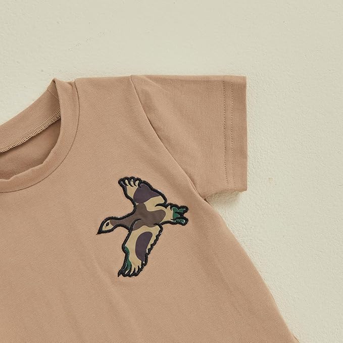 Toddler Baby Boy Clothes 6 12 18 24 Months Summer Outfit Short Sleeve T-Shirt Tops Camo Shorts Set 2T 3T 4T