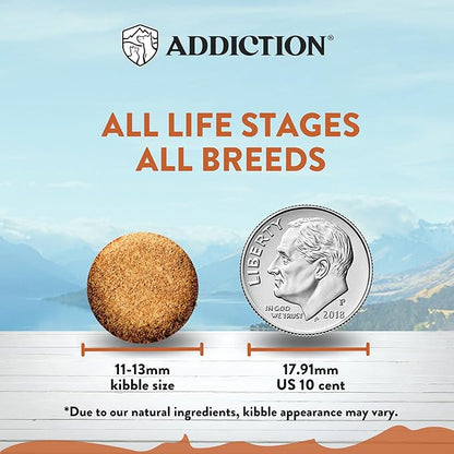 Addiction Wild Kangaroo & Apples Dry Dog Food - Limited Ingredient, Novel Protein for Dogs with Allergies, Grain-Free - Support Muscle Development & Manage Weight - Made in New Zealand 4lb - 2 Packs