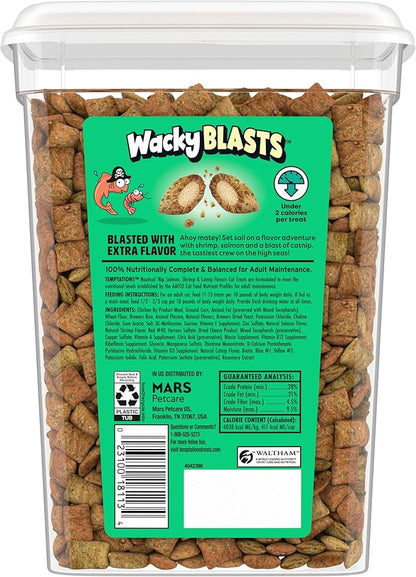 Temptations Wacky Blasts Cat Treats, Nautical Nip’ Flavor, 16 oz. Tub