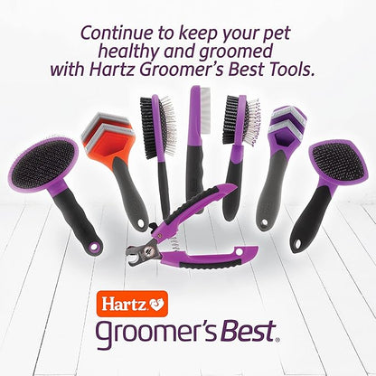 Hartz Groomer's Best Fur Fetcher De-Shedder Dog Brush,Black