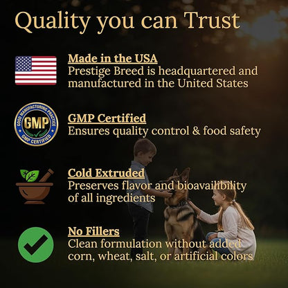 Multivitamins, Balanced Nutrition for Your German Shepherd, 90 Count, Made in the USA with Real Bacon