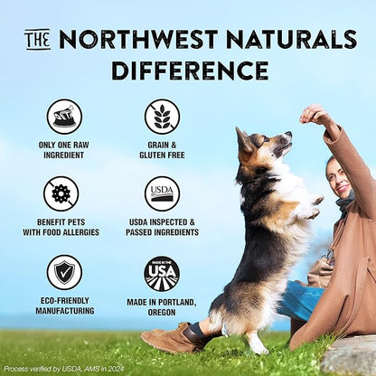 Northwest Naturals Raw Rewards Freeze-Dried Chicken Breast Treats for Dogs and Cats - Bite-Sized Pieces - Healthy, 1 Ingredient, Human Grade Pet Food, Natural, Proudly Made in USA, 10 Oz (Pack of 3)