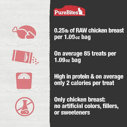PureBites Freeze-Dried Cat Treats with Chicken Breast 1.09 oz