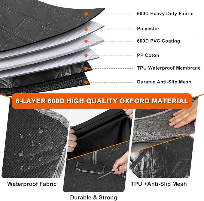 Dog Car Seat Cover Compatible with 2013-2025 Toyota RAV4, Waterproof Pet Bench Seat Cover for Back Seat, 600D Heavy Duty Scratch Proof Nonslip Truck Seat Covers for Dogs