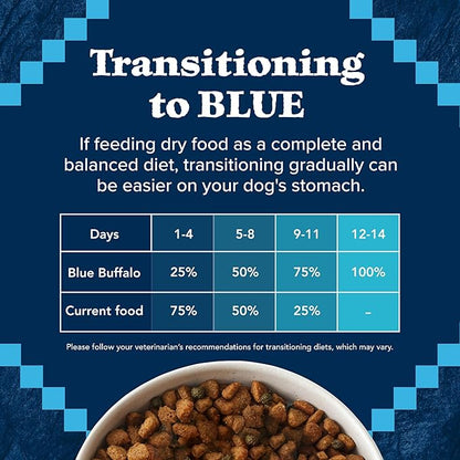 Blue Buffalo Wilderness Adult High-Protein Dry Dog Food Natural Salmon with Wholesome Grains