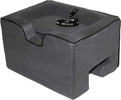 Pet Gear Lookout Booster Car Seat, Removable Comfort Pillow, Safety Tether Included, Installs in Seconds, No Tools Required, 3 Colors