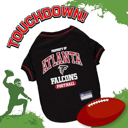 NFL Atlanta Falcons Dog T-Shirt for Pets, Size X-Large. Officially Licensed Pet Shirt with Team Logo, Soft Stretchable Comfort Fit Apparel for Dogs & Cats