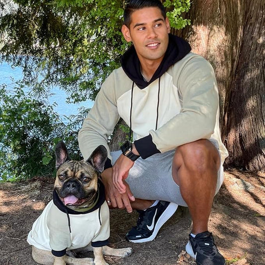 Spark Paws Human Hoodie - Premium Quality, Buttery Soft, Superior Comfort and Fit, Calming Fleece Interior, Suitable for All Styles - Olive Cream - S