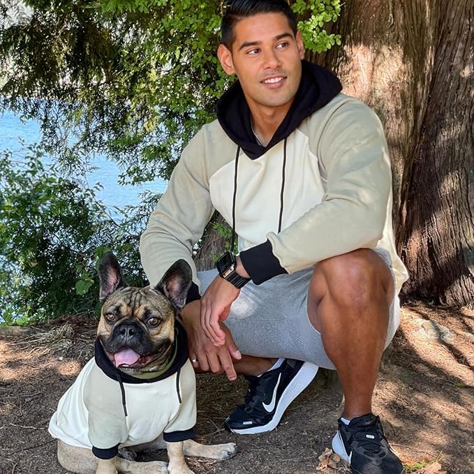 Spark Paws Human Hoodie - Premium Quality, Buttery Soft, Superior Comfort and Fit, Calming Fleece Interior, Suitable for All Styles - Olive Cream - L