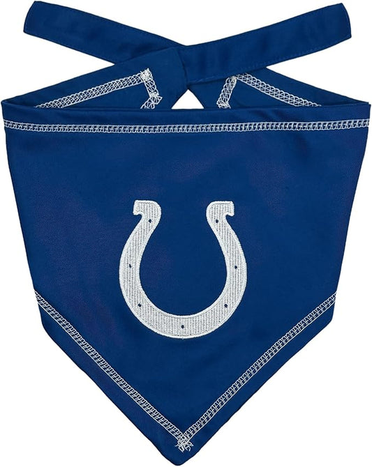 Pets First NFL Indianapolis Colts TIE Bandana, Large/X-Large. Dog Bandana Scarf Bib for Pet Cat Dog. The Ultimate Game-Day, Party Bandana