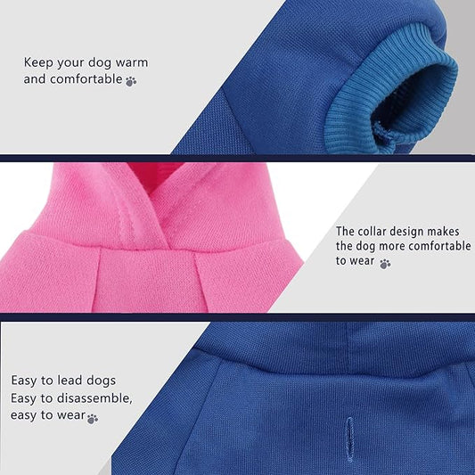 Paiaite Red Chihuahua Dog Hoodie: Keep Your Pup Warm and Stylish with a 'The Dog Face' Printed Sweatshirt Pet Clothes, and Sweater Coat All in One Perfect for Winter and Cool Summer Nights! Red 2XL