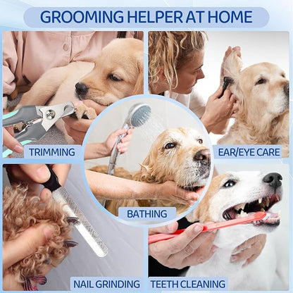 Pet Grooming Hammock for Small Dogs & Cats - Nail Trimming Sling with Clippers, Nail File, & Scissors - XXS Hanging Grooming Harness for Safe & Easy Nail Care