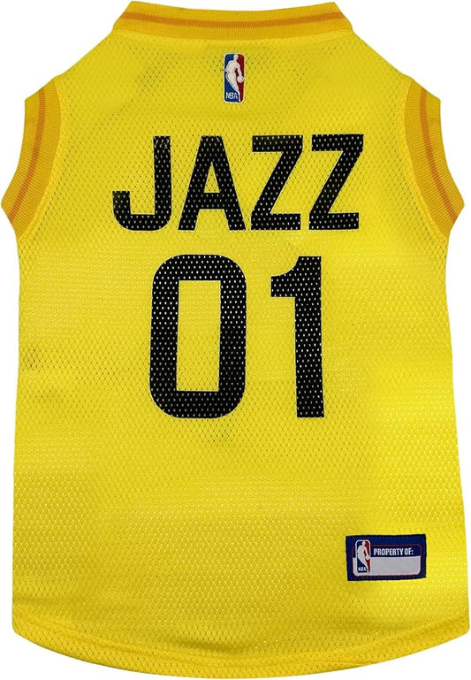 Pets First NBA Utah Jazz Dog Jersey, X-Small- Tank Top Basketball Pet Jersey