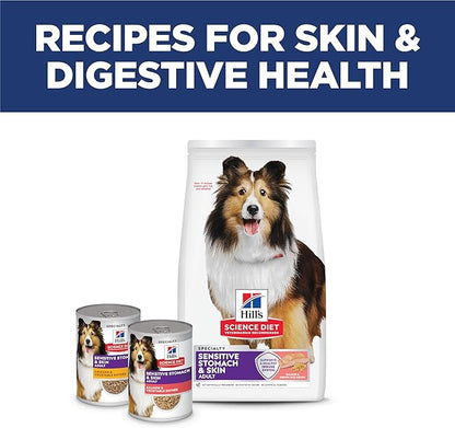 Hill's Science Diet Adult Sensitive Stomach & Sensitive Skin Dry Dog Food, Salmon, 3.5 lb. Bag