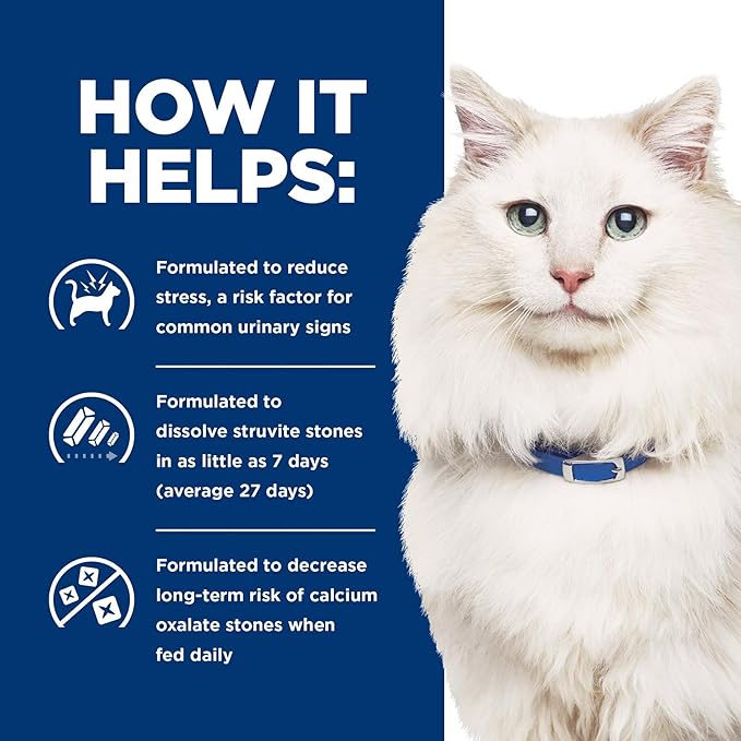 Hill's Prescription Diet c/d Multicare Stress Urinary Care Dry Cat Food, Ocean Fish, 8.5 lb. Bag