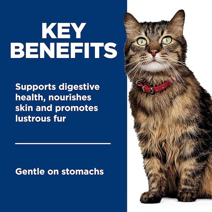 Hill's Science Diet Adult 1-6 Sensitive Stomach & Sensitive Skin Wet Cat Food, Variety Pack: Chicken, Tuna, & Duck, 2.9 oz. Cans, 12-Pack