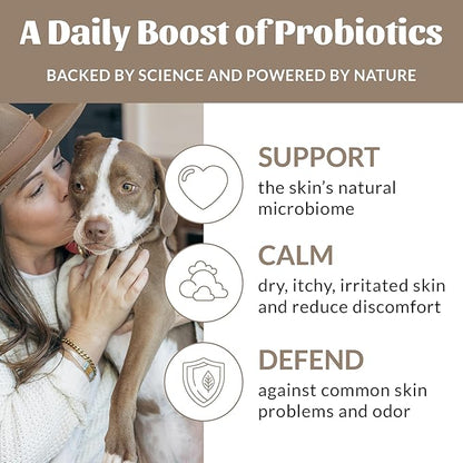 Skout's Honor Probiotic Pet Detangler Spray - Hydrating & Conditioning with Avocado Oil, 97% Natural, Paraben & Sulfate-Free, softens for a brushable Coat, Daily Use, 8oz, Dog of The Woods, 2-Pack