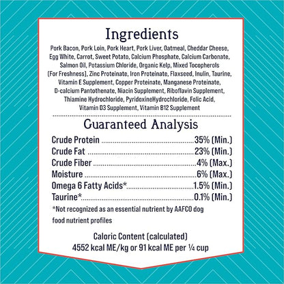 Stewart Freeze Dried Dog Food Topper, PuffTops, Bacon & Cheese, 6 Ounce Resealable Pouch, Flavor Enhancing Meal Topper or Dog Treat, Made in USA