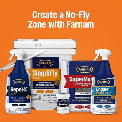 Farnam Repel-X pe Concentrated Fly Spray for Horses, Just Add Water 16 Ounces