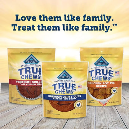 Blue Buffalo True Chews Premium Jerky Cuts Dog Treats with Natural Ingredients Chicken (Pack of 2)