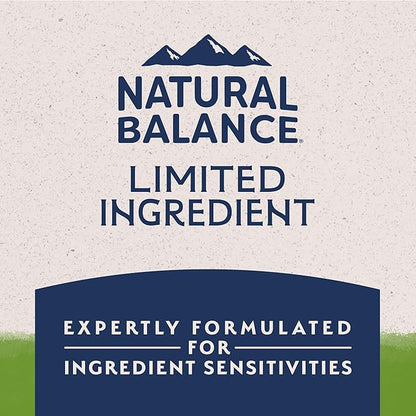 Natural Balance Limited Ingredient Adult Dry Dog Food with Vegan Plant Based Protein and Healthy Grains, Vegetarian Recipe, 24 Pound (Pack of 1)