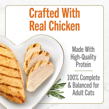 Fancy Feast Purina Savory Centers with Chicken Wet Cat Food Pate with Gourmet Gravy Center - 3 oz. Cans,(Pack of 48)