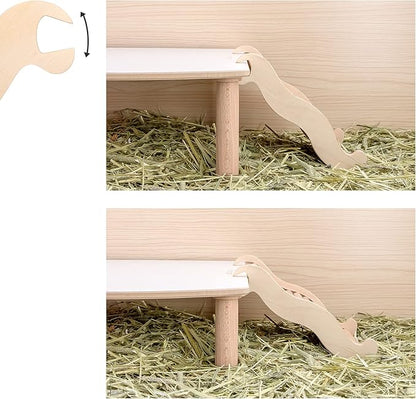 Niteangel Hamster Climbing Toy Wooden Ladder Bridge for Hamsters Gerbils Mice and Small Animals (Small - 6.3'' L)