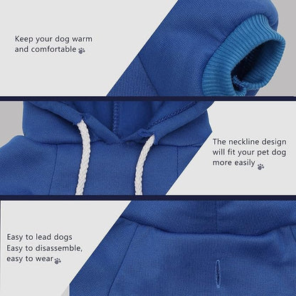 Paiaite Light Blue Chihuahua Dog Hoodie: Keep Your Pup Warm and Stylish with a 'The Dog Face' Printed Sweatshirt Pet Clothes and Sweater Coat All in One Perfect for Winter and Cool Summer Nights! 2XL
