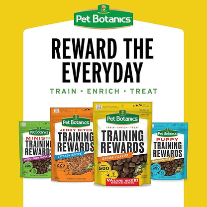 Pet Botanics 4 oz. Pouch Training Rewards Mini Soft & Chewy, Chicken Flavor, with 200 Treats Per Bag, The Choice of Top Trainers