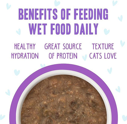 Weruva B.F.F. OMG - Best Feline Friend Oh My Gravy!, Best Day Eva! with Beef & Salmon in Gravy Cat Food, 5.5oz Can (Pack of 8)