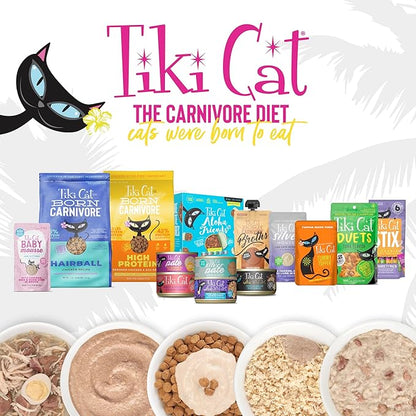 Tiki Cat Born Carnivore Dry Cat Food, Hairball Control, Chicken, 3 lbs. Bag