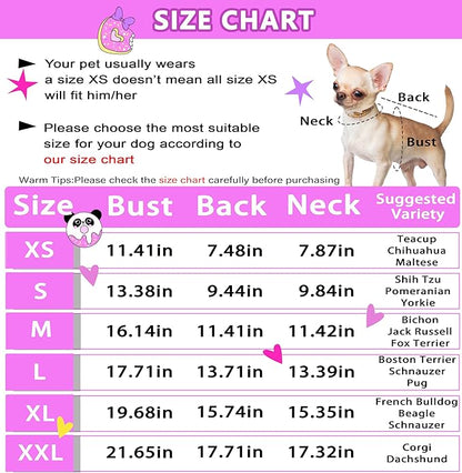 Dog Pajamas Summer Dog Clothes for Small Medium Dogs Girl Dog Pjs Cute Doggie Onesie Breathable Puppy Clothes Soft Stretchy Cat Pet Outfit (Rose, Large)