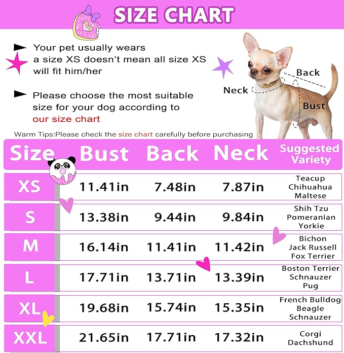 Dog Pajamas Summer Dog Clothes for Small Medium Dogs Girl Dog Pjs Cute Doggie Onesie Breathable Puppy Clothes Soft Stretchy Cat Pet Outfit (Rose Flower, Small)