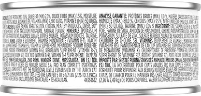 Purina Pro Plan Gravy Wet Cat Food,Complete Essentials Salmon Entree in Sauce - 5.5 oz. Cans,(Pack of 48)