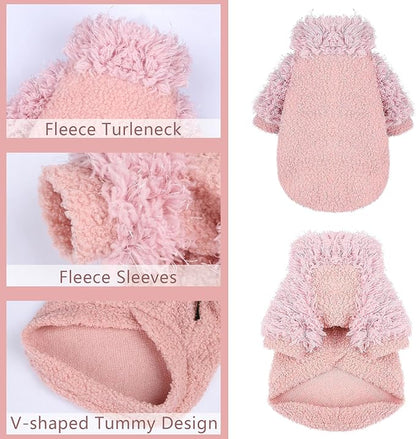 Chihuahua Sweatshirt Dog Clothes for Small Dogs Girl Boy Dog Sweaters Soft Fleece Coat for Small Medium Dog Warm Dog Cat Clothes Soft Puppy Cat Clothing
