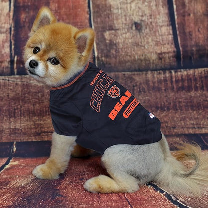 NFL Chicago Cubs Dog T-Shirt for Pets, Size Small. Officially Licensed Pet Shirt with Team Logo, Soft Stretchable Comfort Fit Apparel for Dogs & Catst