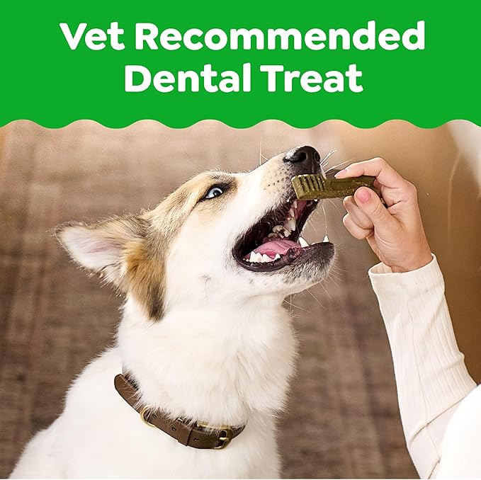 Greenies Veterinarian-Recommended Adult Natural Dental Dog Treats Regular Size, Dog Dental Chews, Original Flavor, (4) 18 Count Packs (72 Treats Total)