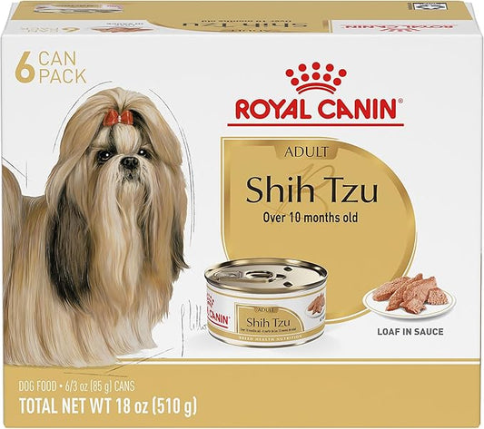 Royal Canin Breed Health Nutrition Shih Tzu Adult Loaf in Sauce Dog Food, 3 oz (Pack of 6)