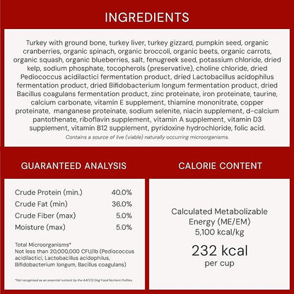 Stella & Chewy's Freeze-Dried Raw Tantalizing Turkey Meal Mixers- Dog Food Topper and Mixer - Made with 95% Cage-Free Turkey, Organs & Bone - Perfect for Picky Eaters - Grain-Free - 3.5 oz