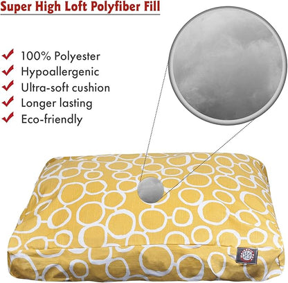 Majestic Pet Fusion Yellow Medium Rectangle Pet Bed