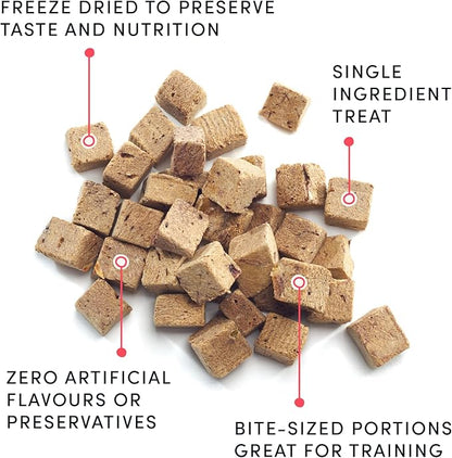 Crumps Naturals Mini Trainers Freeze Dried Pork Hearts 1.9oz, Dog Treats