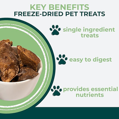 Momentum Carnivore Nutrition Freeze-Dried Turkey Liver Cat Treats – Single-Ingredient, High-Protein, All-Natural, Grain-Free, Naturally Flavorful & Lean – Made in USA – 1.9 oz Bag