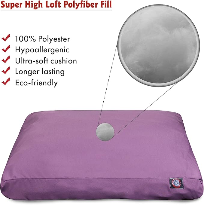 Majestic Pet Solid Lilac X-Large Rectangle Bed