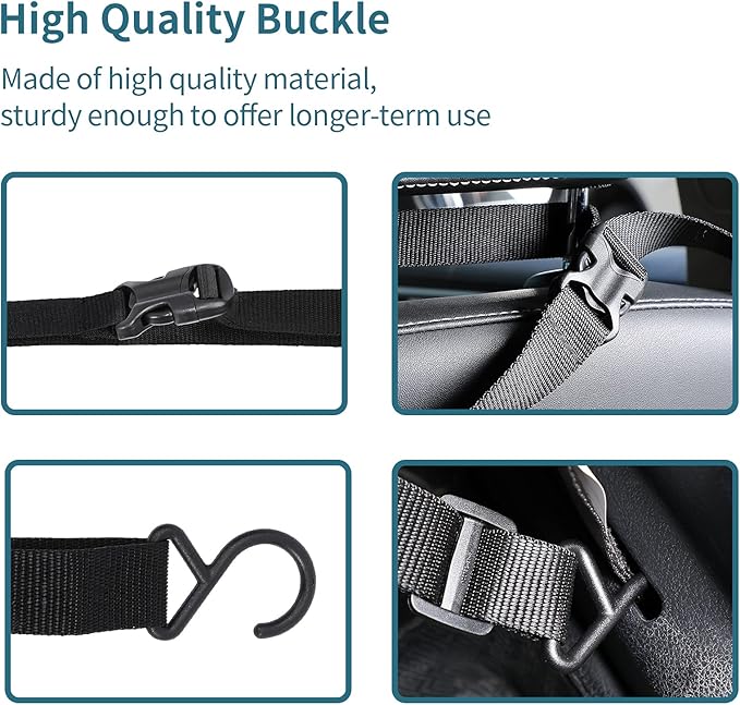 Petsfit Dog Car Barrier Vehicle Pet Barrier Backseat Mesh Dog Car Divider Net with Adjusting Rope and Hook Suitable for SUV Pickup and Small Cars