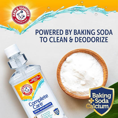 Arm & Hammer Complete Care Dental Water Additive for Dogs, Easy Portion Bottle, Dog Breath Freshener, Dog Mouth Wash or Dental Rinse, Simply Add to Pet Drinking Water for Fresher Breath, 16 FL OZ