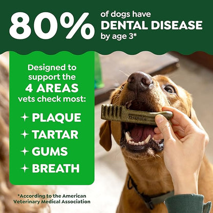 Greenies Dental Treats for Dogs, Veterinarian-Recommended Natural Puppy Treats Regular Size, 6 oz. Pack, 6 Count