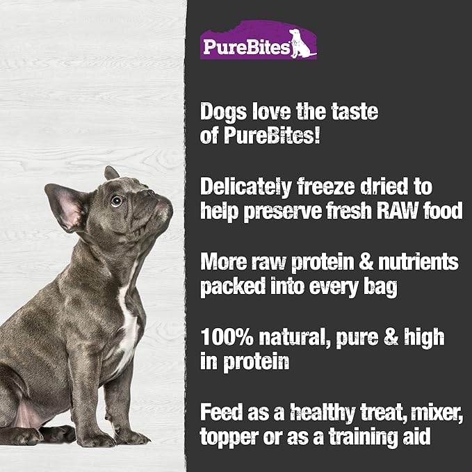 PureBites Freeze Dried Dog Treats, Whitefish, 50g | 1.8oz Pack of 2