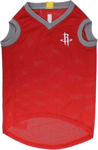 Pets First NBA HOUSTON ROCKETS DOG Jersey, X-Small - Tank Top Basketball Pet Jersey